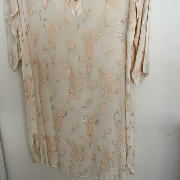 Vintage Valentino Saks Fifth Avenue Embroidered Lounge Caftan Dress XL - Picture 4 of 9